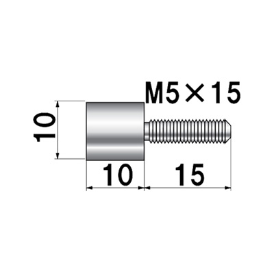 ディスプレイパーツ POPIC ボルトタイプ NO.10-B-10 屋内用(商品コード：026014)