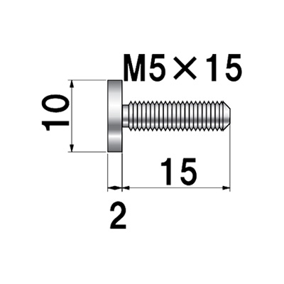 ディスプレイパーツ POPIC ボルトタイプ NO.10-B-2 屋内用(商品コード：026016)