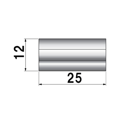 ディスプレイパーツ POPIC ダブルナットタイプ NO.12-WN-25 屋内用(商品コード：026023)