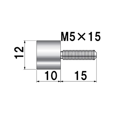 ディスプレイパーツ POPIC ボルトタイプ NO.12-B-10 屋内用(商品コード：026024)