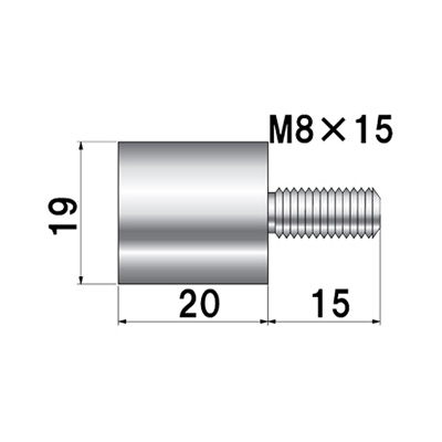 ディスプレイパーツ POPIC ボルトタイプ NO.19-B-20 屋内用(商品コード：026031)