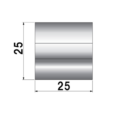 ディスプレイパーツ POPIC ダブルナットタイプ NO.25-WN-25 屋内用(商品コード：026039)