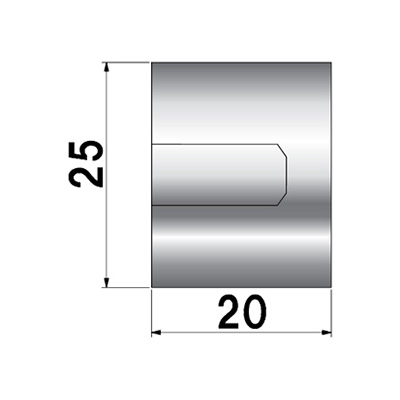 ディスプレイパーツ POPIC ナットタイプ NO.25-N-20 屋内用(商品コード：026040)