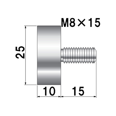 ディスプレイパーツ POPIC ボルトタイプ NO.25-B-10 屋内用(商品コード：026041)
