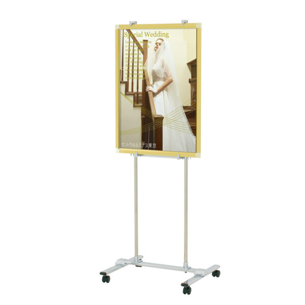 パネルスタンド Vサイン VS-30 片面タイプ キャスター式(商品コード：027935)