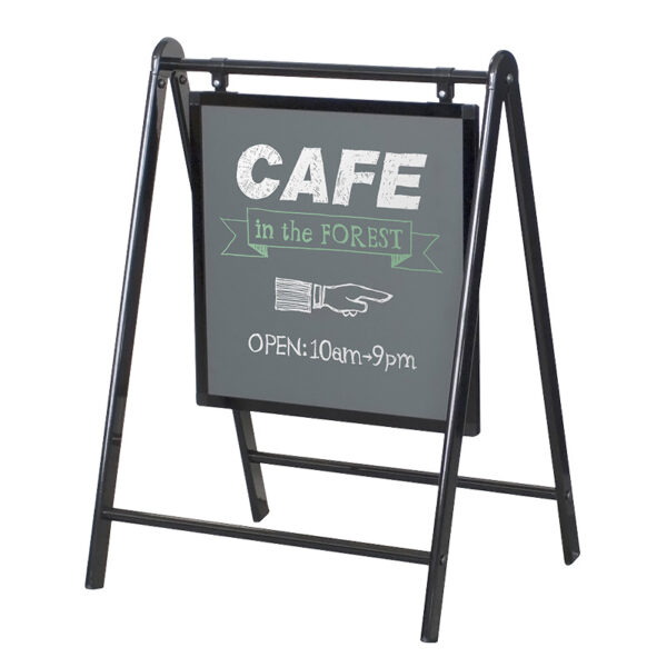 バリケードサインB-420B ブラック 黒板タイプ(商品コード：028320)