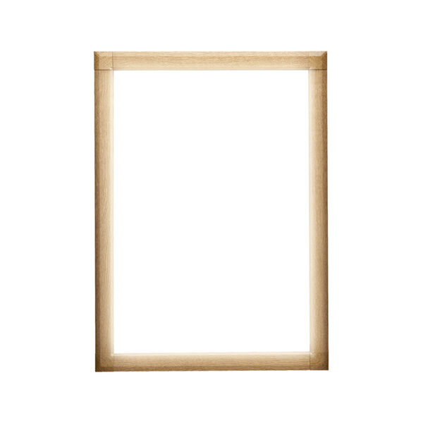 PGライトLEDスリム PG-44S 屋内用 半ツヤ木目けやき調 A0 角型 スタンド仕様(商品コード：060101)