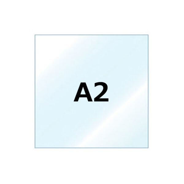 ポスターグリップ PG-44R／PG-44S／TG-44R用 透明アクリル面板  A2(商品コード：060798)