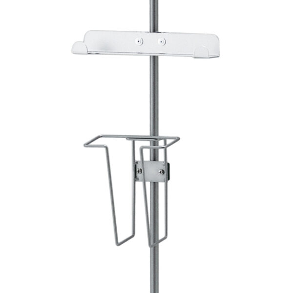 アルモード 極細ポール（φ8・φ10）用パンフレットラック Pラック12ワイヤーシルバー(商品コード：068040)