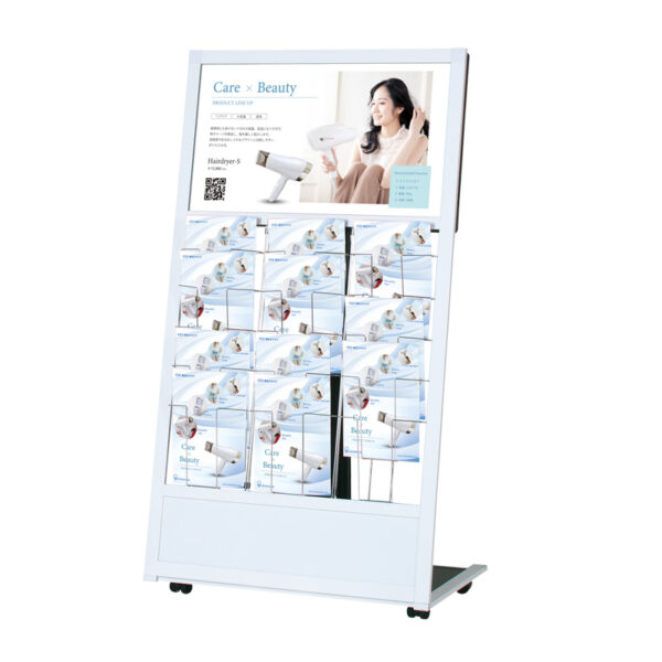 屋内用デジタルサイネージ 18.5インチ スタンドタイプ ホワイト CM-32KPR3(商品コード：074537)