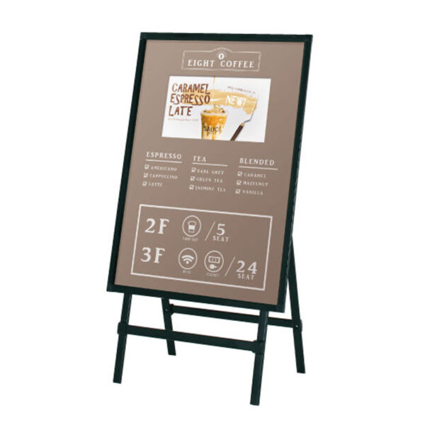 屋内用デジタルサイネージ 21.5インチ スタンドタイプ ブラック CMP-B1S2(商品コード：074538)