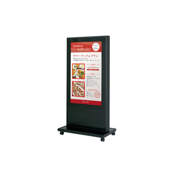 デジタルサイネージ用スタンド 52～58インチ ブラック GT-65A1(商品コード：074596)