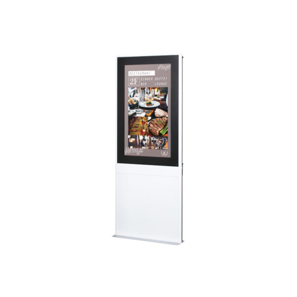 デジタルサイネージ用スタンド 40～43インチ ホワイト UK-43A1(商品コード：074618)