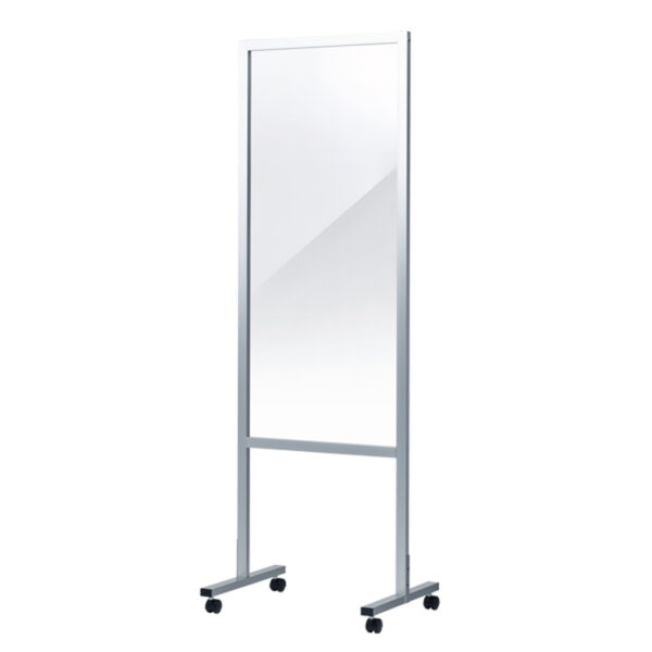 ベーシックパーテーション 下部開口型 シルバー 600×1800サイズ(商品コード：092404)