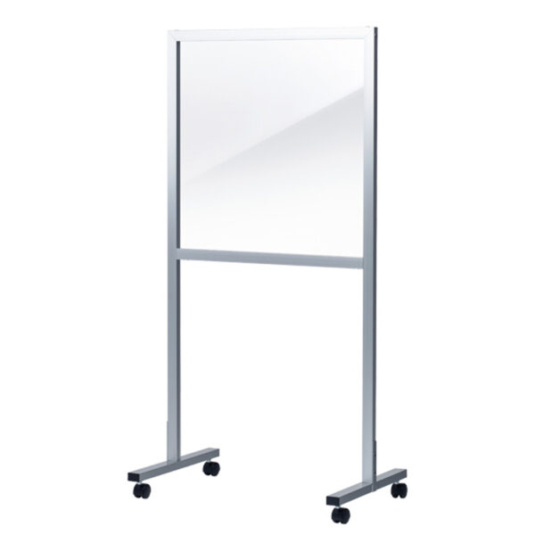 ベーシックパーテーション 下部開口型 シルバー 700×1400サイズ(商品コード：092405)