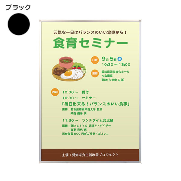 両面用マルチパネル DMP A4 ブラック(商品コード：111352)