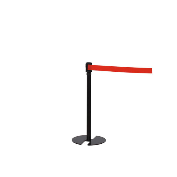 ベルトパーテーション LP-77(本体：ブラック/ベルト：レッド)(商品コード：112348)