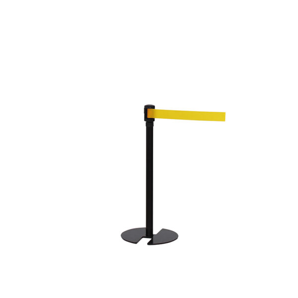 ベルトパーテーション LP-77(本体：ブラック/ベルト：イエロー)(商品コード：112349)