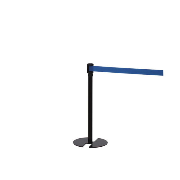 ベルトパーテーション LP-77(本体：ブラック/ベルト：ブルー)(商品コード：112350)