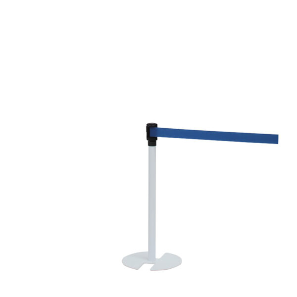 ベルトパーテーション LP-77(本体：ホワイト/ベルト：ブルー)(商品コード：112354)