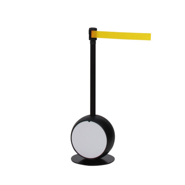 ベルトパーテーション CS-97 (本体：ブラック/ベルト：イエロー)(商品コード：141897)