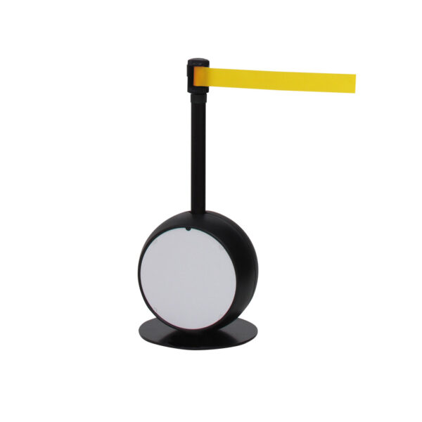 ベルトパーテーション CS-77 (本体：ブラック/ベルト：イエロー)(商品コード：141905)