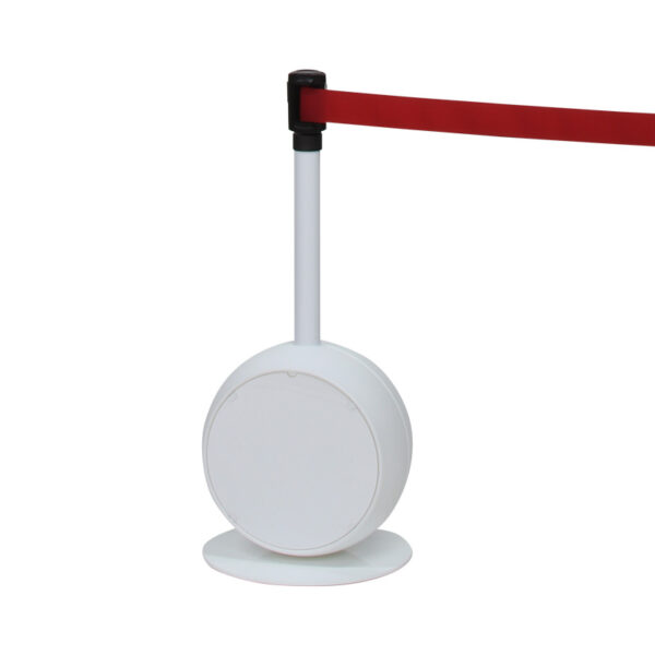 ベルトパーテーション CS-77 (本体：ホワイト/ベルト：レッド)(商品コード：141907)