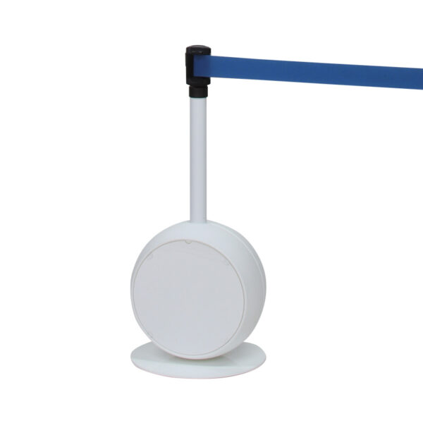 ベルトパーテーション CS-77 (本体：ホワイト/ベルト：ブルー)(商品コード：141908)