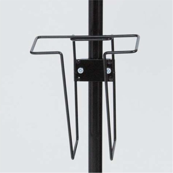 アルモード 中ポール(φ15.9)用パンフレットラック Pラック23ワイヤーブラック (A4三つ折)(商品コード：143308)