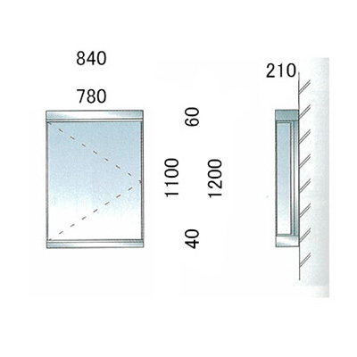 ステンレス掲示板 PKS5-0912 壁付(商品コード:022303)