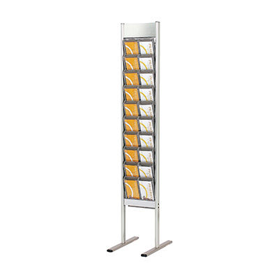 リーフレットラックスタンド PRC-202 アジャスター仕様 ラックカラー：0クリア(商品コード：027532)