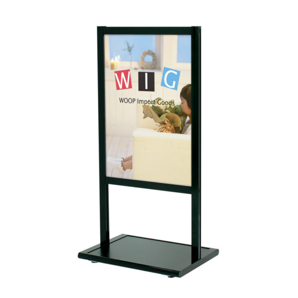 パネルスタンド スライドポスターサイン SPX-811 ブラック キャスター式 本体のみ(商品コード：028059)