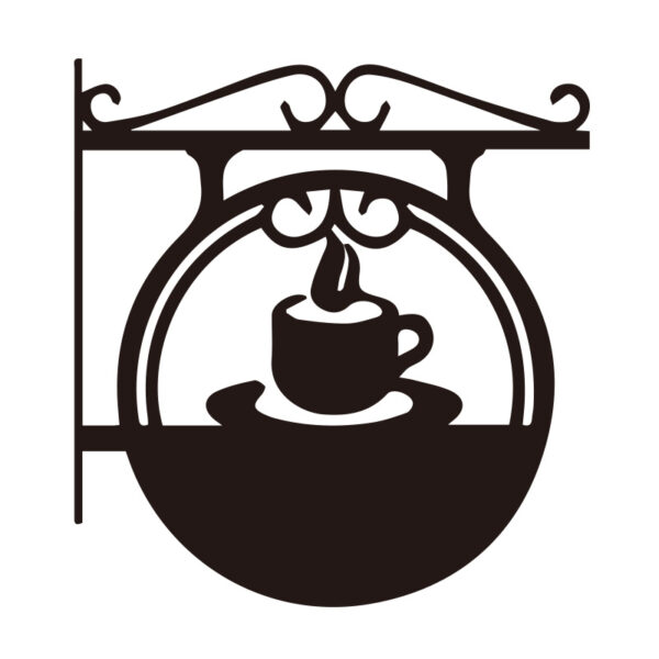 アイアンサイン シルエット Cタイプ カフェ向け 本体のみ(商品コード：075517)