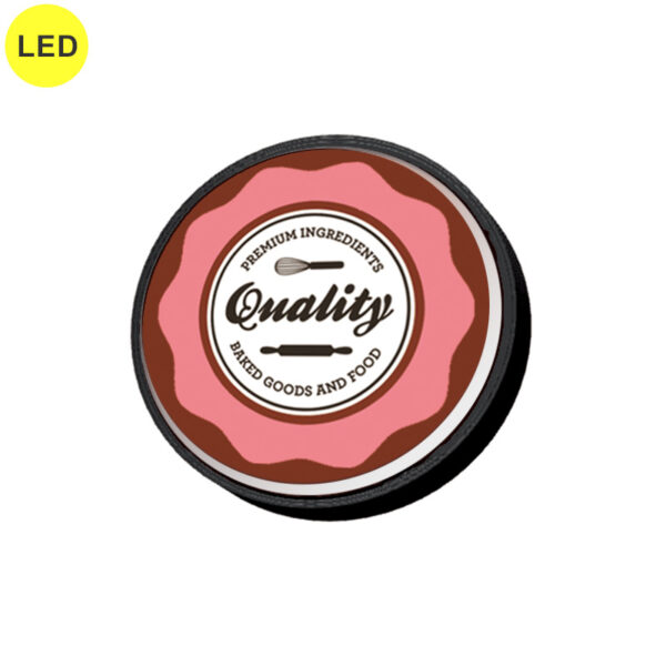 壁面440丸アルミLEDブラック HK-LXS1311B 本体のみ (商品コード：077363)