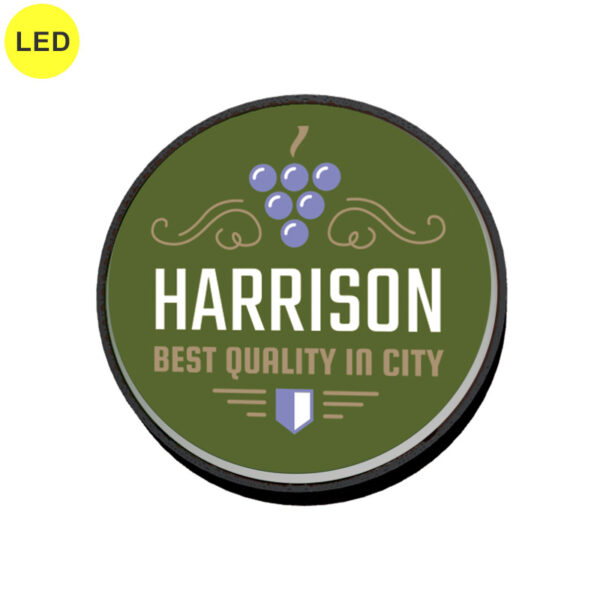 壁面600丸アルミLEDブラック HK-LXS1331B 本体のみ (商品コード：077364)