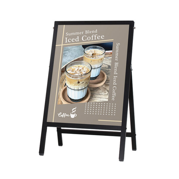 ハンディAサイン HA-146 屋外 片面 ブラック ポスター差替タイプ 本体のみ(商品コード：110260)