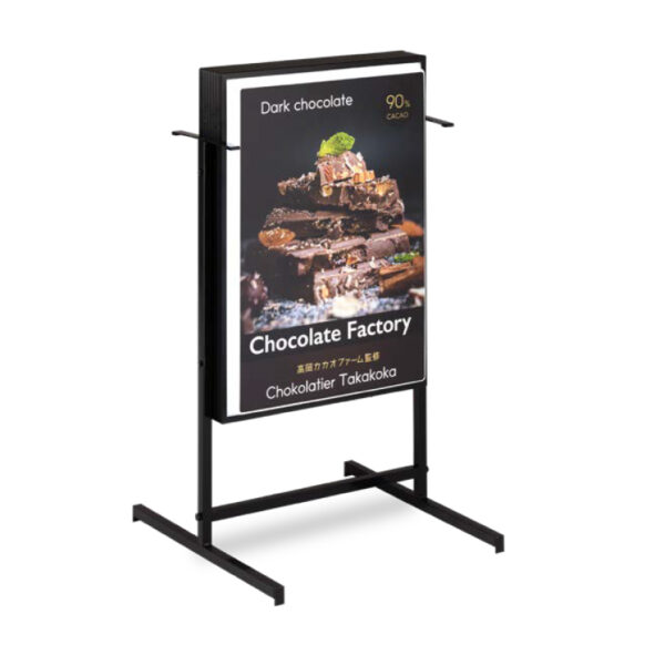 電飾スタンド看板 ADO-217T-LED ブラック 昼光色 本体のみ (商品コード：164304)